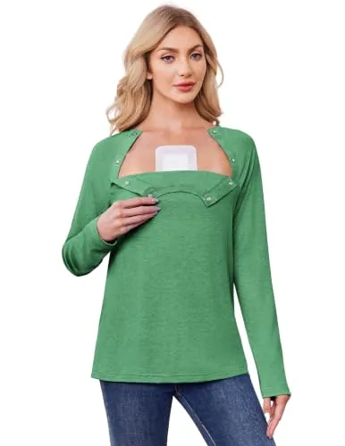 Women's Long-Sleeve Port-Access Shirt VI, Green