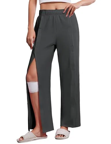 Women's Tear-Away Pants, Dark Grey