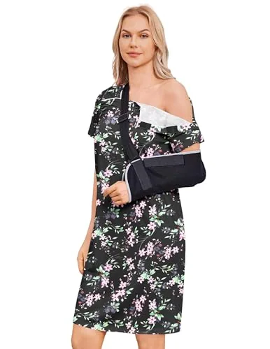 Women's Tear-Away Dress IV, Black Print