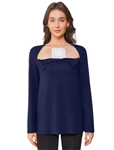 Women's Long-Sleeve Port-Access Shirt III, Blue Purple