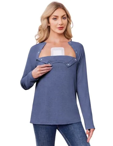Women's Port-Access Shirt, Navy Blue