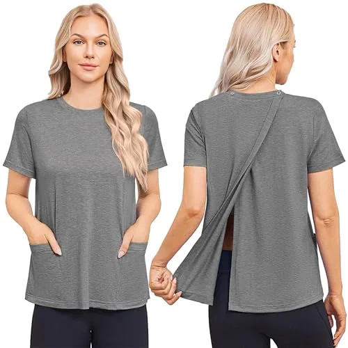 Women's Short-Sleeve Tear-Away Shirt II, Grey