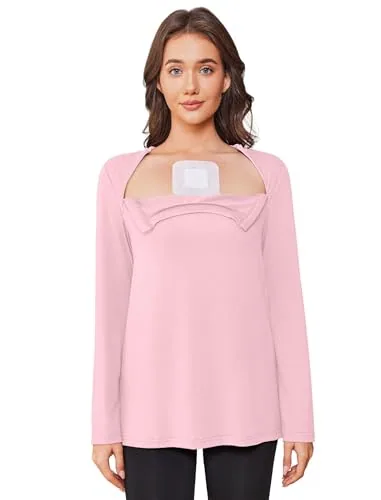 Women's Long-Sleeve Port-Access Shirt III, Dark Pink