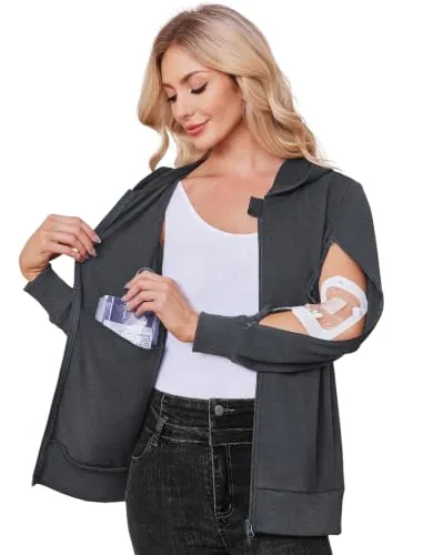 Women's Mastectomy Shirt III, Dark Grey