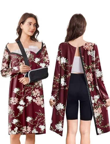 Women's Hospital Gown IV, Red Print