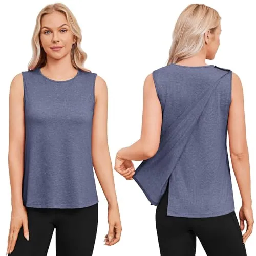 Women's Tear-Away Tank Top III, Blue Purple