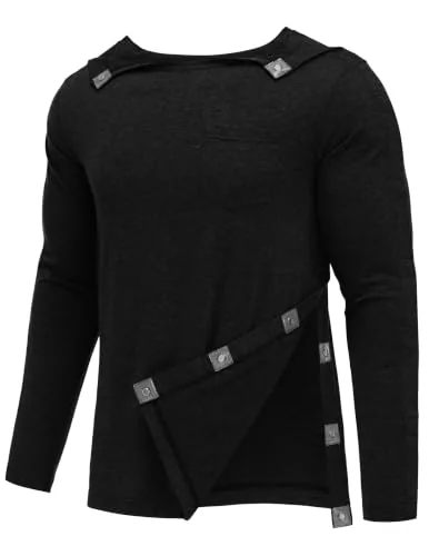 Men's Long-Sleeve Tear-Away Shirt III, Black