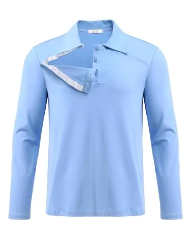 Unisex Long-Sleeve Port-Access Shirt II, Light Blue