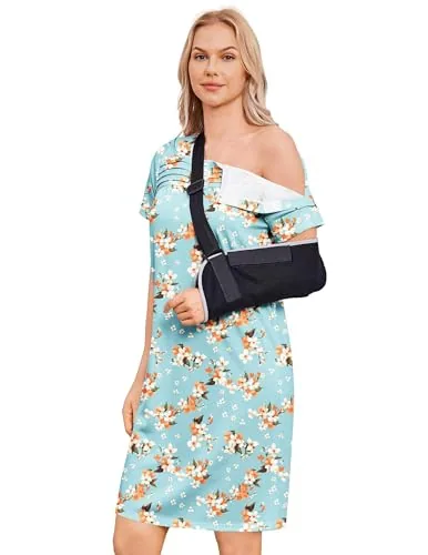 Women's Tear-Away Dress IV, Green Print