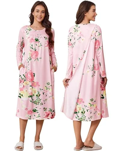 Unisex Long-Sleeve Tear-Away Shirt, Pink Print