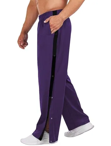 Men's Tear-Away Pants, Dark Purple