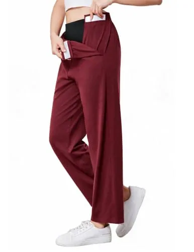 Women's Tear-Away Pants XVI, Wine Red