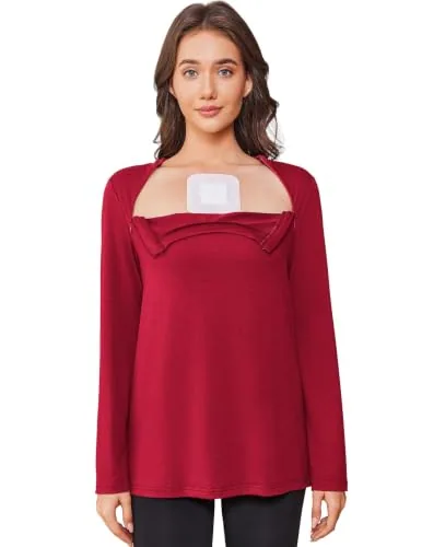 Women's Long-Sleeve Port-Access Shirt III, True Red