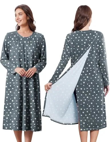 Women's Open-Back Dress II, Black Star Print
