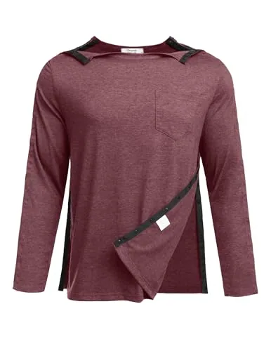 Men's Tear-Away Shirt V, Dark Red