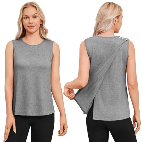 Women's Tear-Away Tank Top III, Light Gray