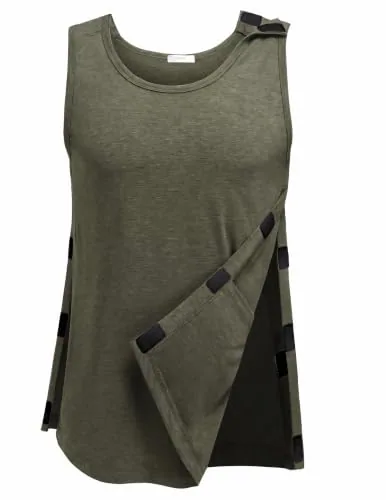 Men's Tear-Away Tank Top, Army Green