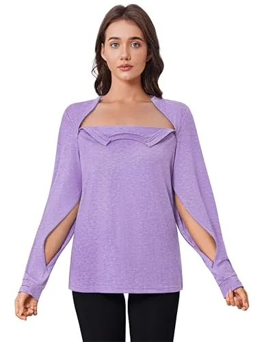 Unisex Long-Sleeve Port-Access Shirt III, Purple