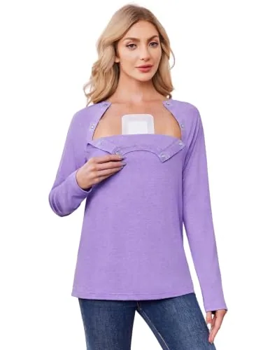 Women's Port-Access Shirt, Purple