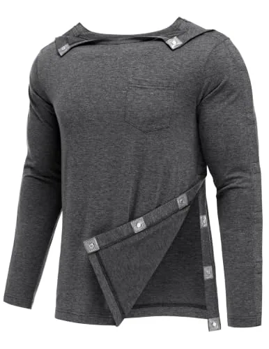 Men's Long-Sleeve Tear-Away Shirt III, Dark Grey