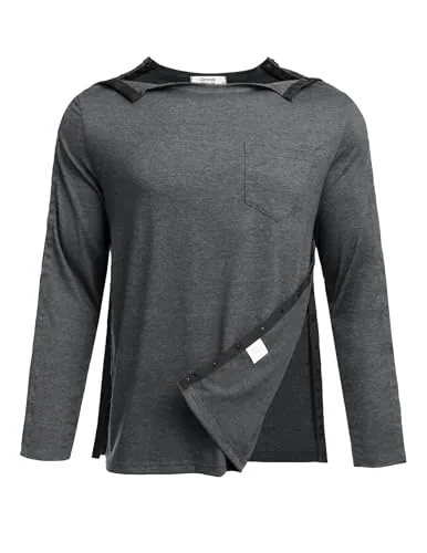 Men's Tear-Away Shirt V, Dark Gray