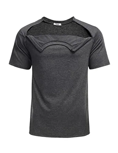 Men's Tear-Away Shirt, Dark Grey