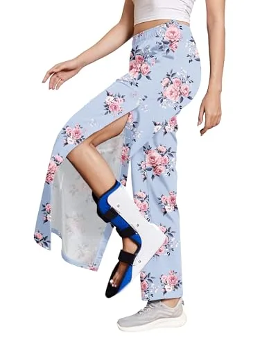 Women's Tear-Away Pants X, Purple Print