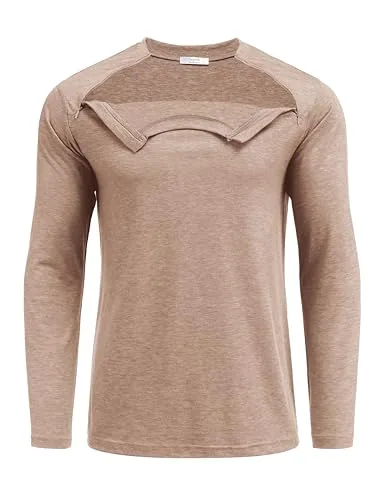 Unisex Long-Sleeve Port-Access Shirt, Khaki