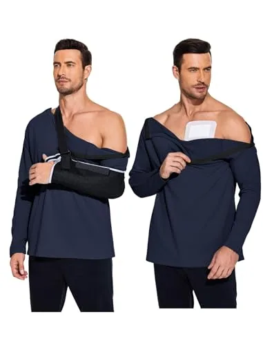 Men's Long-Sleeve Tear-Away Shirt II, Blue Purple