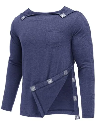 Men's Long-Sleeve Tear-Away Shirt III, Navy Blue