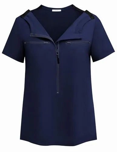 Women's Short-Sleeve Port-Access Shirt IV, Blue