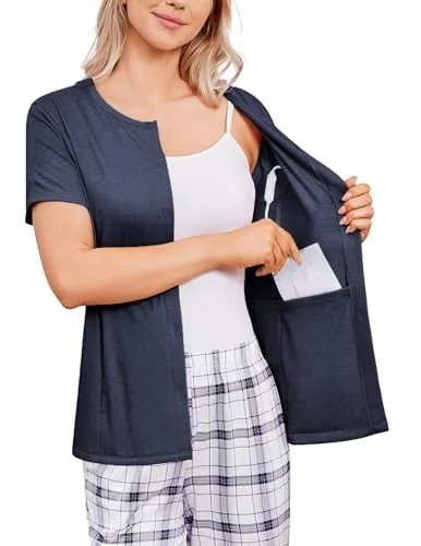 Women's Mastectomy Shirt, Midnight Blue
